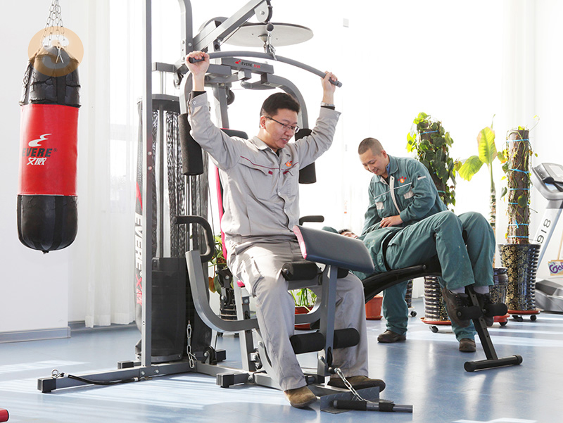 健身しています。 