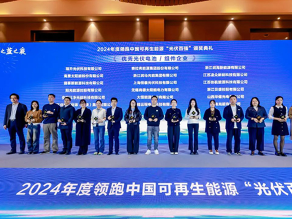 高光时刻 | 阳光能源蝉联年度「光伏百强」优秀光伏电池/组件企业奖项